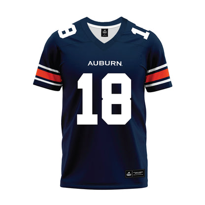 Auburn - NCAA Football : Samuel Turner - Navy Premium Football Jersey-0