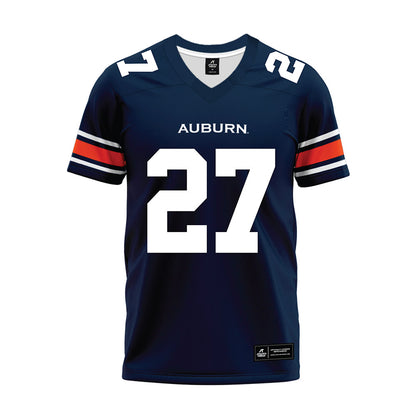 Auburn - NCAA Football : Devin Williams - Navy Premium Football Jersey-0