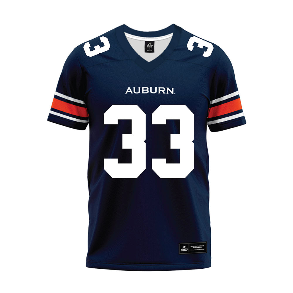 Auburn - NCAA Football : D'Angelo Barber - Navy Youth Premium Football Jersey