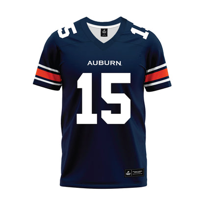 Auburn - NCAA Football : Keldric Faulk - Navy Youth Premium Football Jersey