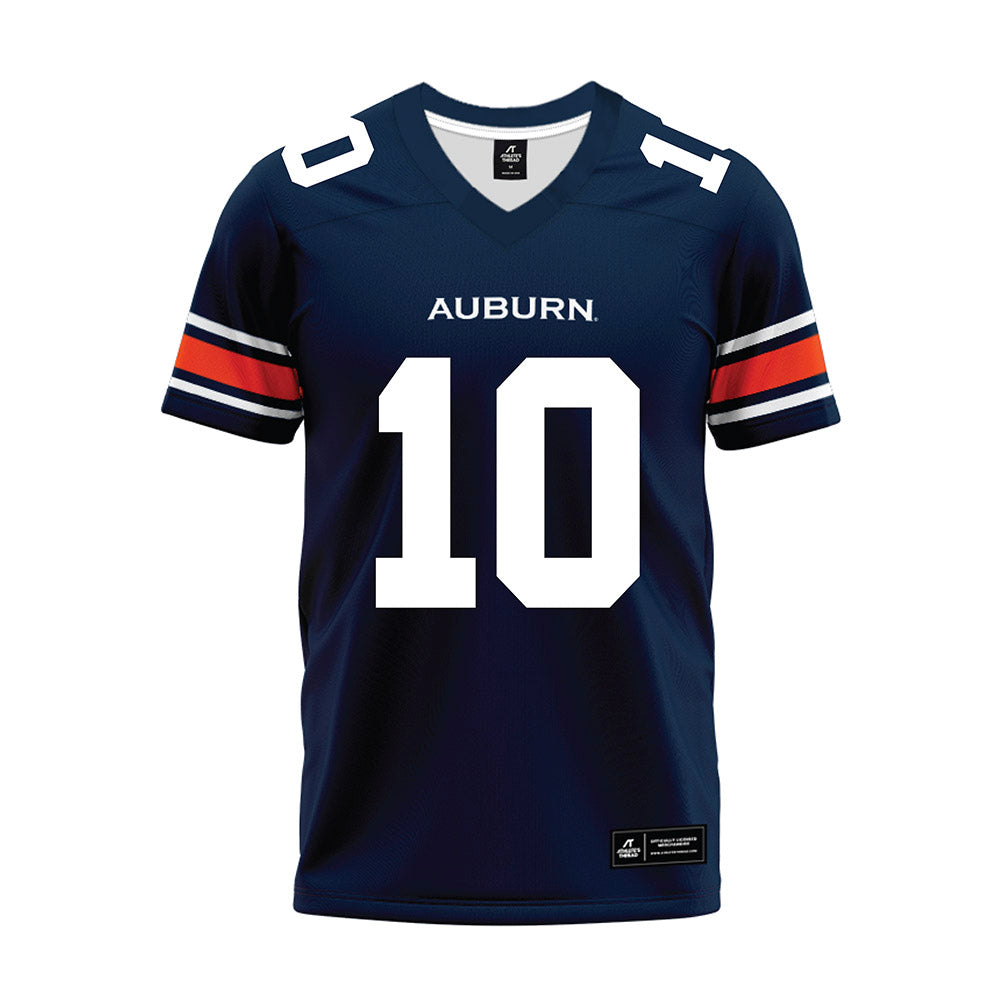 Auburn - NCAA Football : Derick Duke Smith - Navy Premium Football Jersey-0