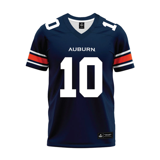 Auburn - NCAA Football : Derick Duke Smith - Navy Premium Football Jersey-0