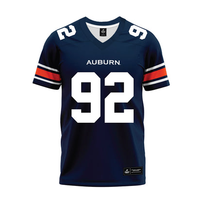 Auburn - NCAA Football : Jay Hardy - Navy Premium Football Jersey-0