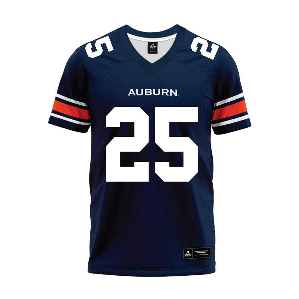 Auburn - NCAA Football : Eric Winters - Navy Premium Football Jersey-0
