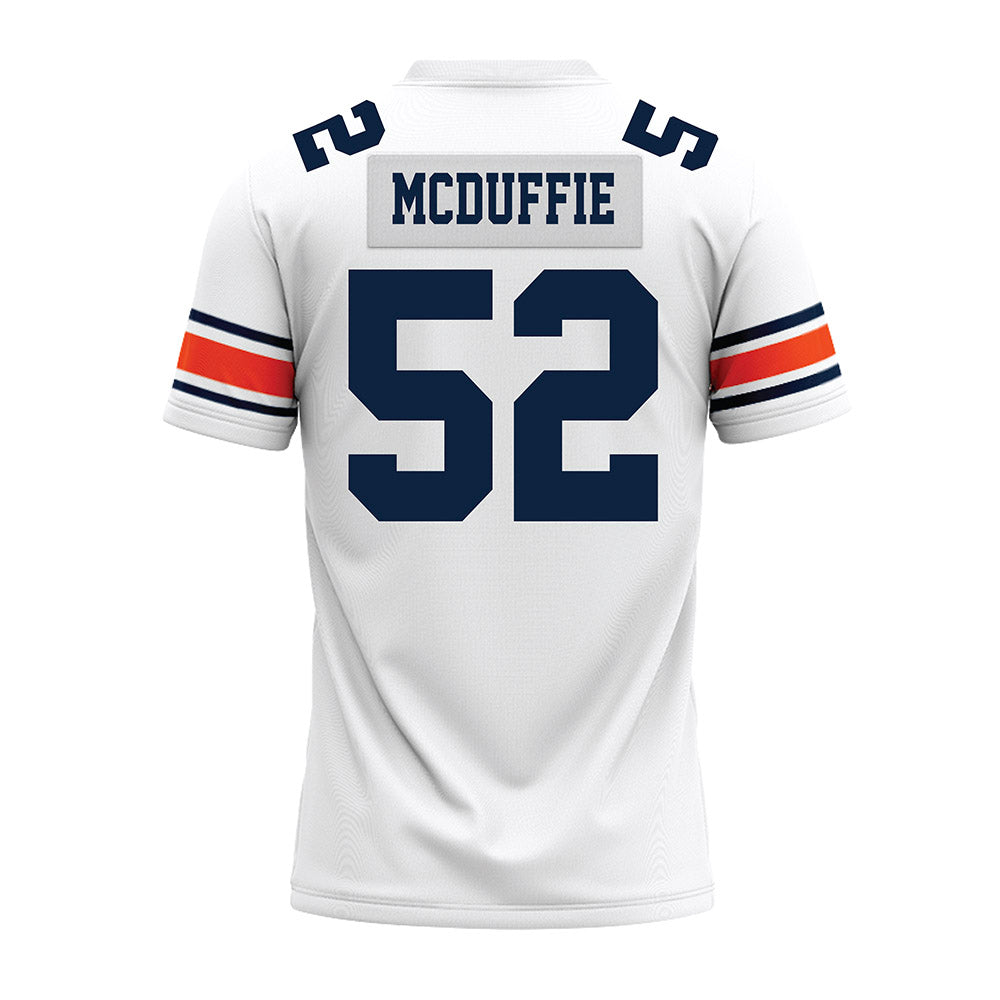 Auburn - NCAA Football : William Grier McDuffie - White Youth Premium Football Jersey