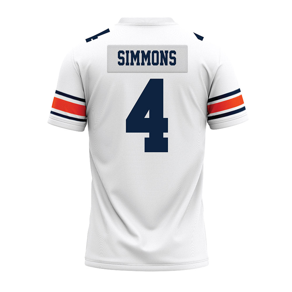 Auburn - NCAA Football : Malcolm Simmons - White Premium Football Jersey-1