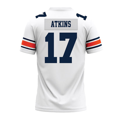 Auburn - NCAA Football : Xavier Atkins - White Premium Football Jersey-1