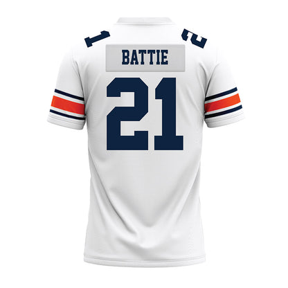 Auburn - NCAA Football : Brian Battie - White Youth Premium Football Jersey