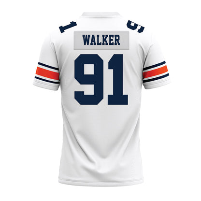 Auburn - NCAA Football : Zykeivous Walker - White Youth Premium Football Jersey