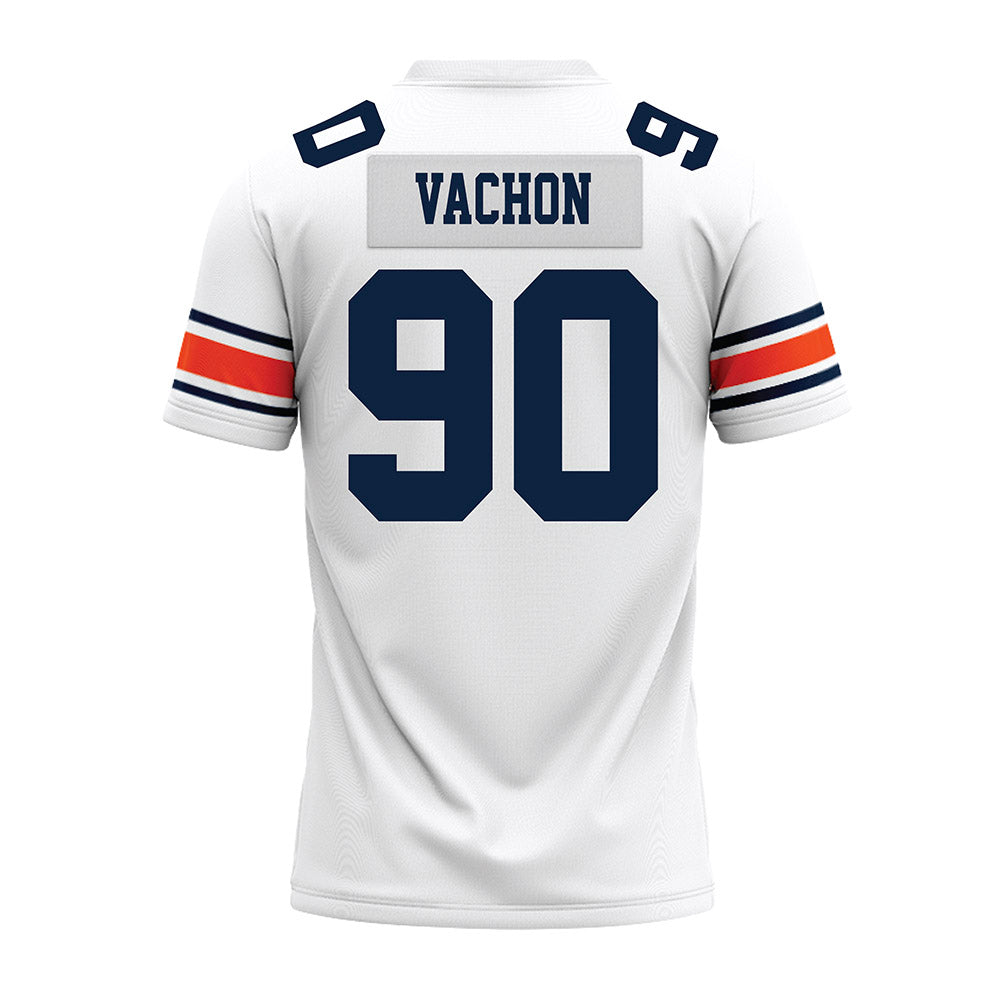 Auburn - NCAA Football : Ian Vachon - White Premium Football Jersey