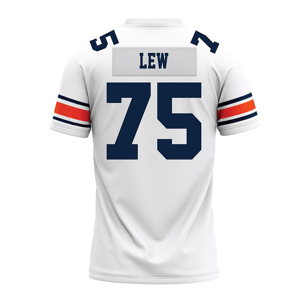 Auburn - NCAA Football : Connor Lew - White Youth Premium Football Jersey