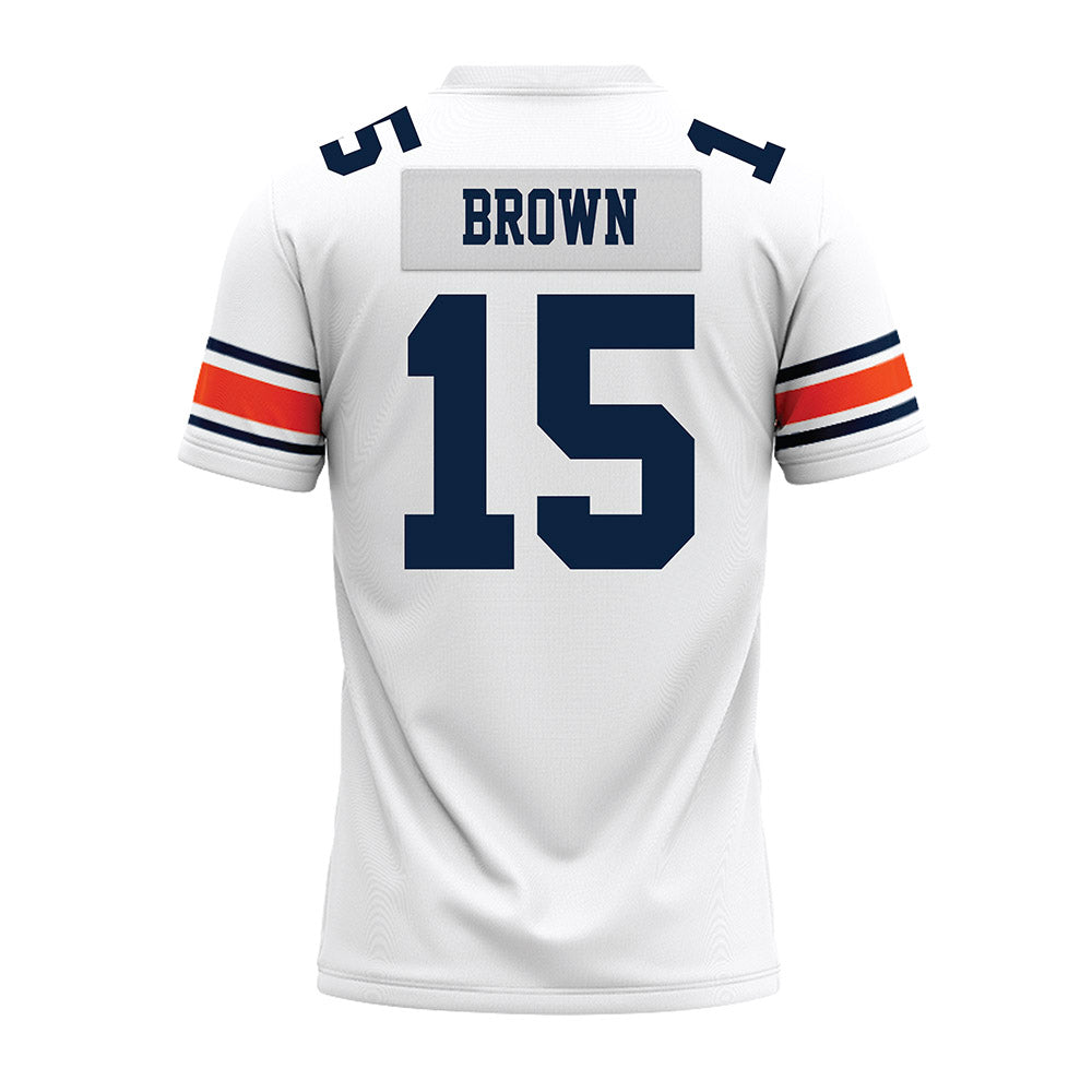 Auburn - NCAA Football : Hank Brown - White Youth Premium Football Jersey