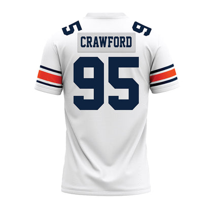 Auburn - NCAA Football : Jourdin Crawford - White Premium Football Jersey-1