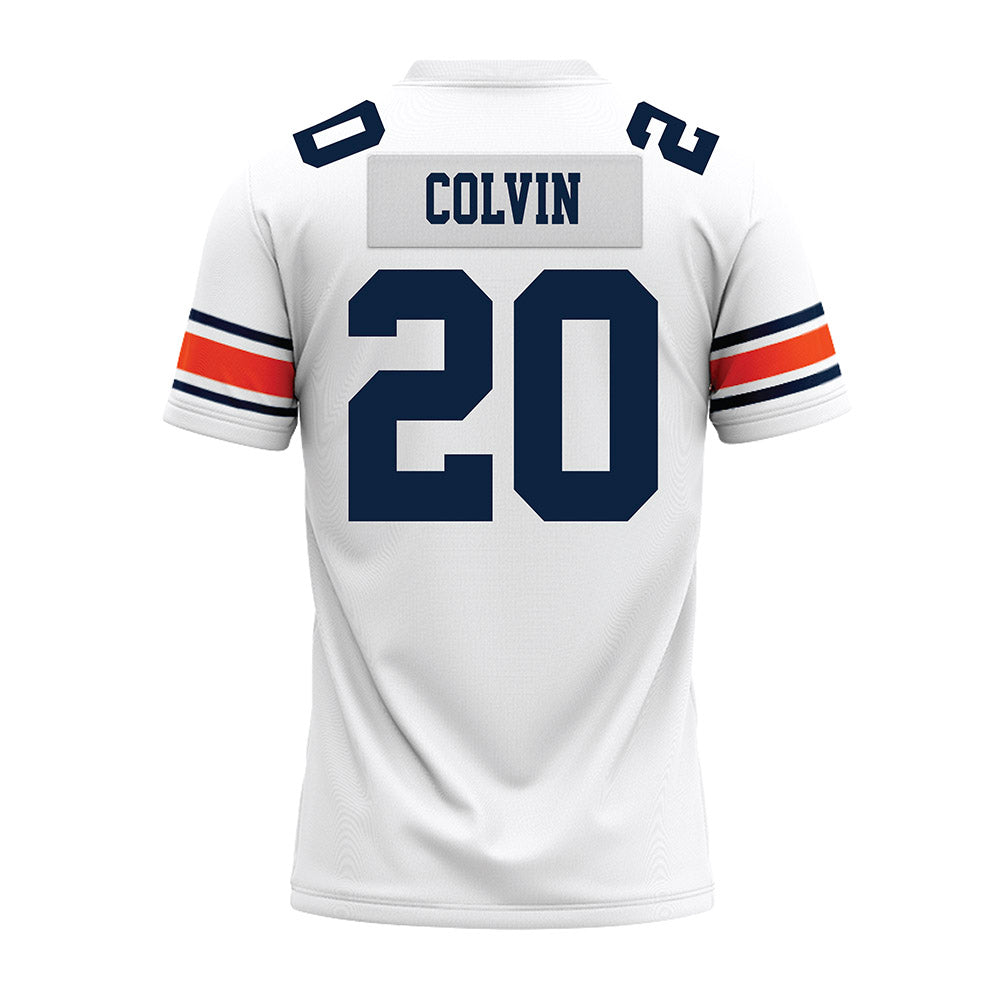 Auburn - NCAA Football : John Colvin - White Youth Premium Football Jersey