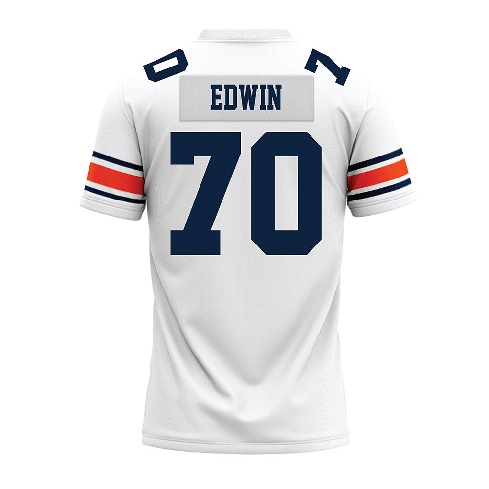 Auburn - NCAA Football : Favour Edwin - White Premium Football Jersey-1
