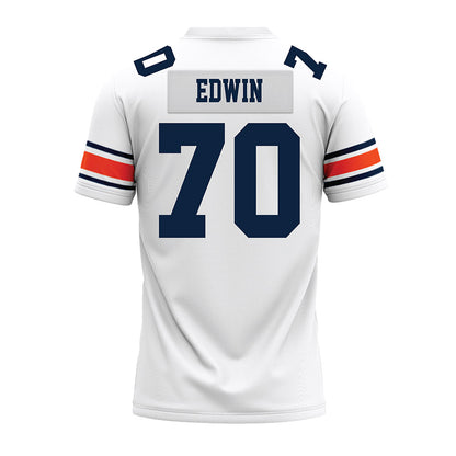 Auburn - NCAA Football : Favour Edwin - White Premium Football Jersey-1