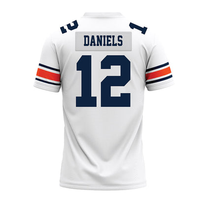 Auburn - NCAA Football : Ashton Daniels - White Premium Football Jersey-1