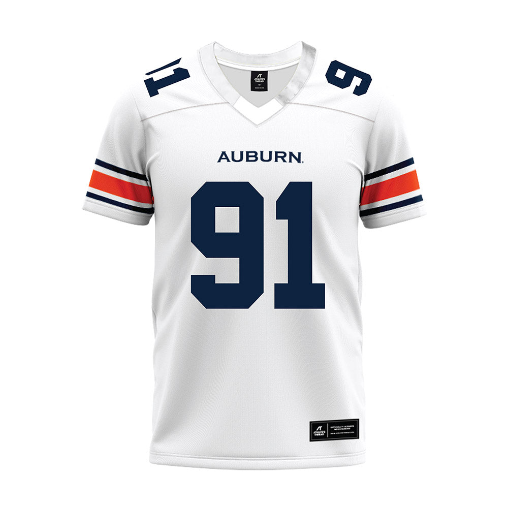 Auburn - NCAA Football : Zykeivous Walker - White Youth Premium Football Jersey