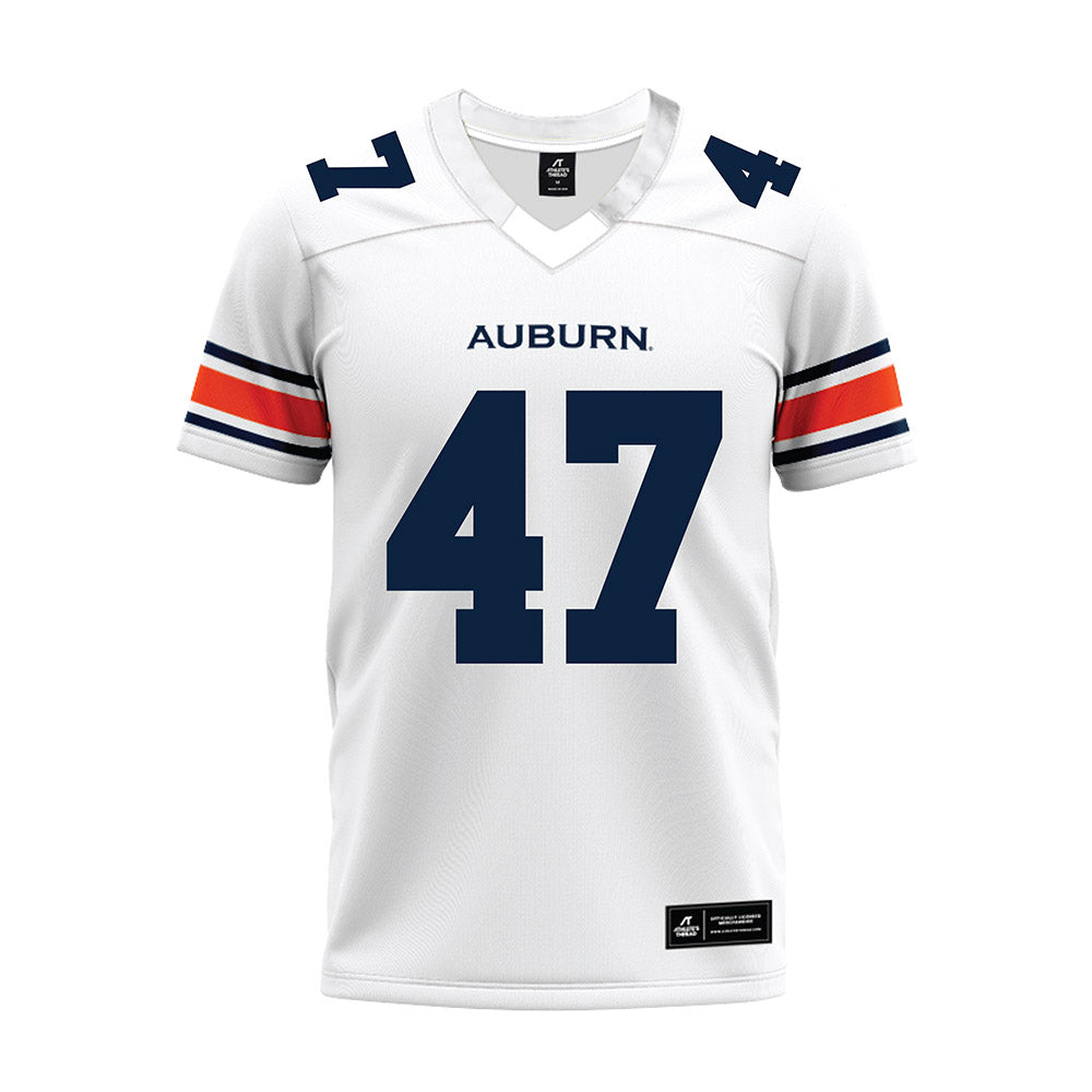 Auburn - NCAA Football : Grant Hidalgo - White Youth Premium Football Jersey