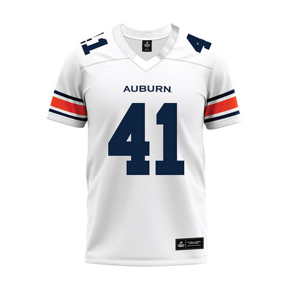Auburn - NCAA Football : Connor Gibbs - White Premium Football Jersey-0