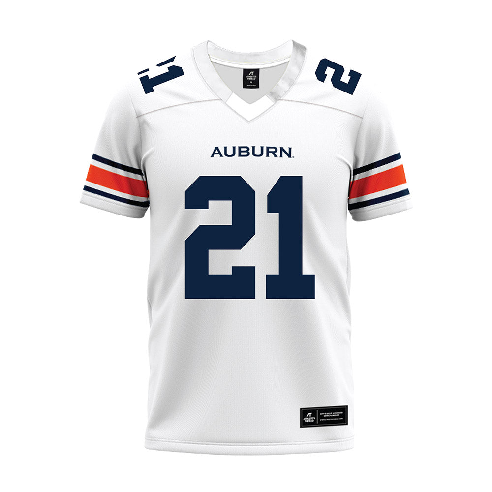 Auburn - NCAA Football : Caleb Wooden - White Youth Premium Football Jersey