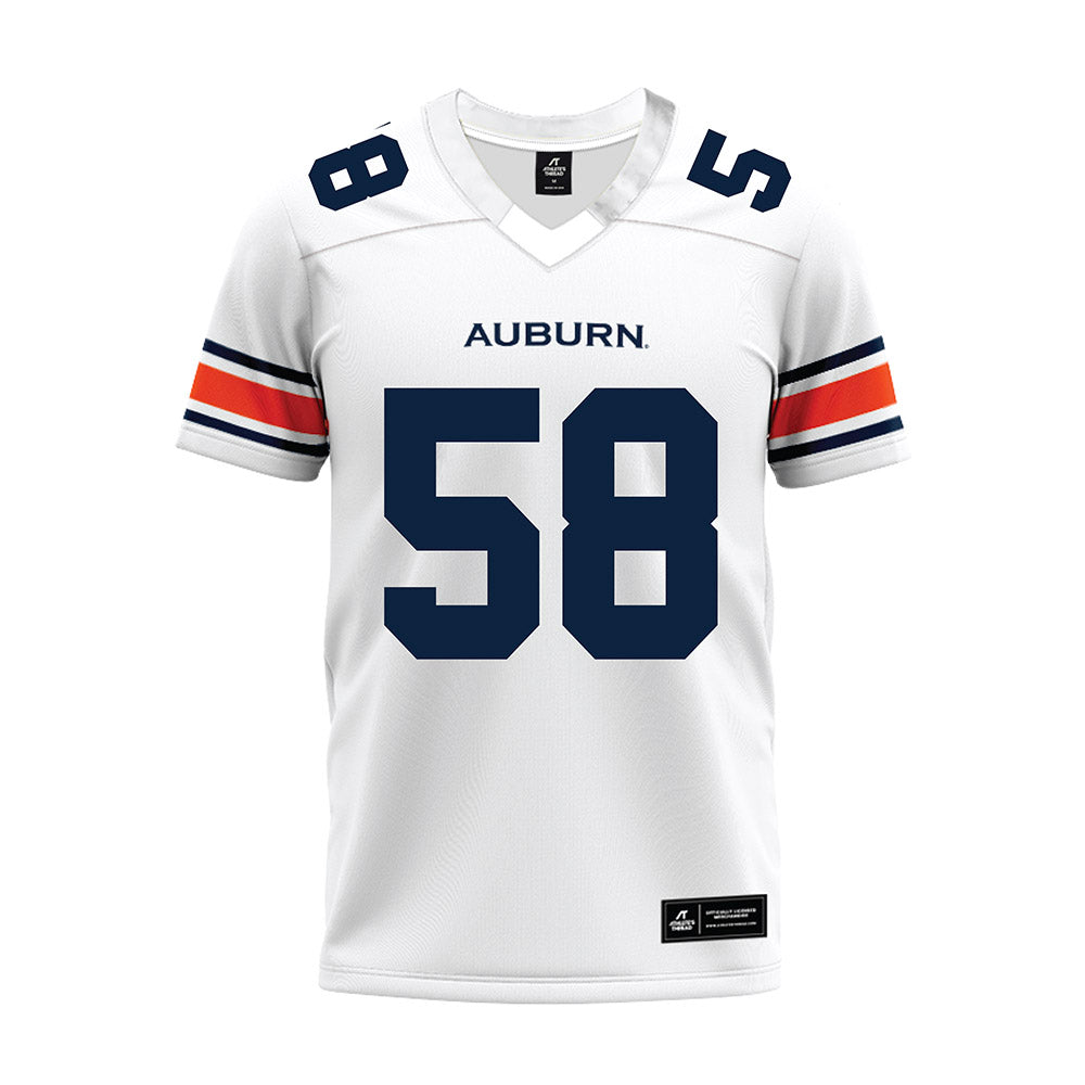 Auburn - NCAA Football : John Henry Flatt - White Youth Premium Football Jersey