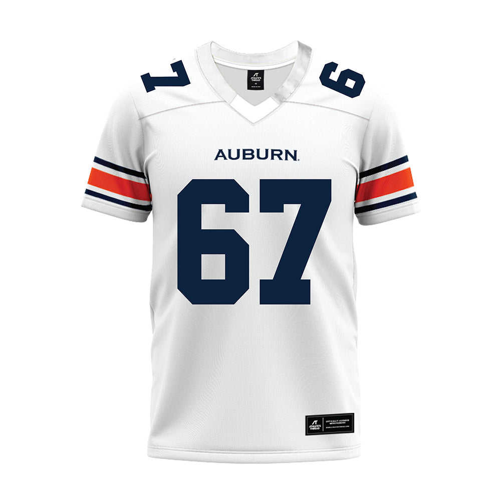 Auburn - NCAA Football : Broderick Shull - White Premium Football Jersey-0