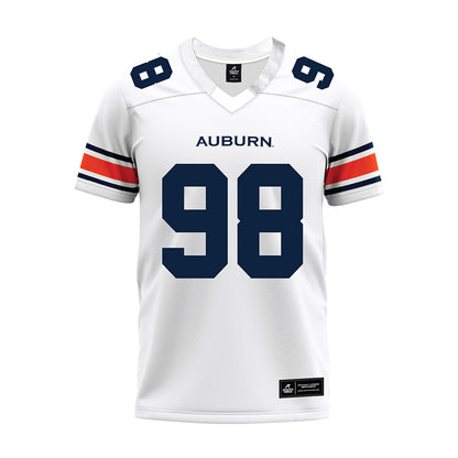 Auburn - NCAA Football : James Ash - White Premium Football Jersey-0