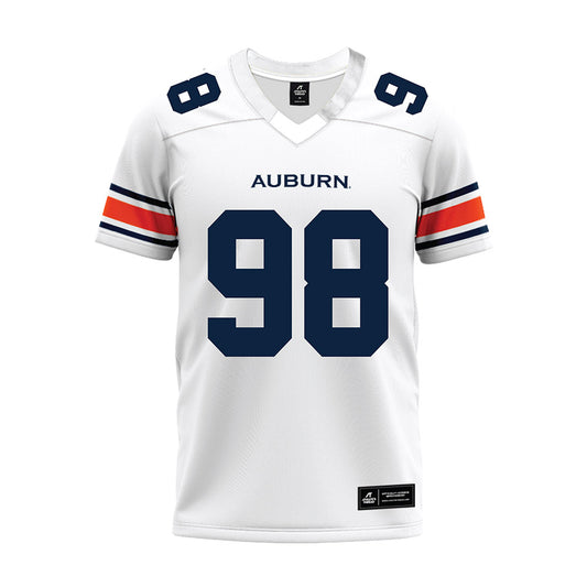 Auburn - NCAA Football : James Ash - White Premium Football Jersey-0