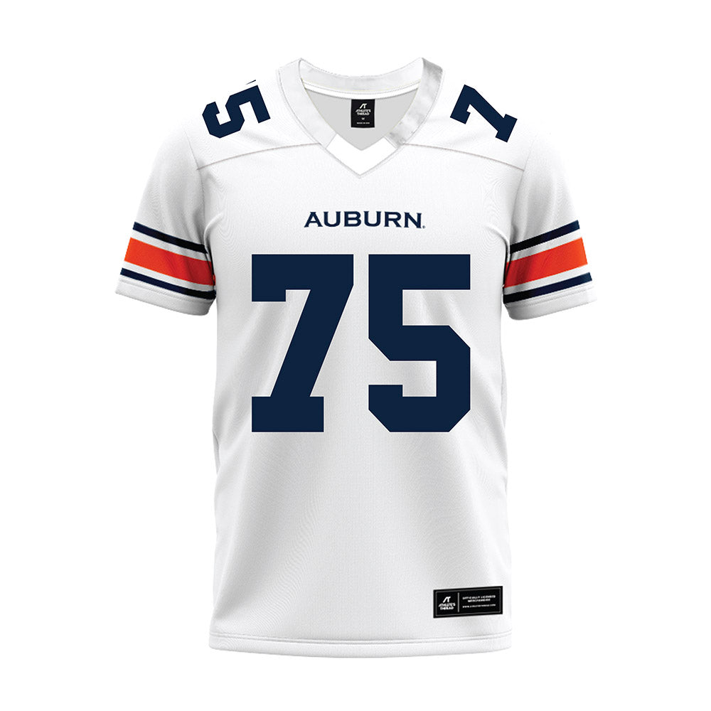 Auburn - NCAA Football : Connor Lew - White Youth Premium Football Jersey