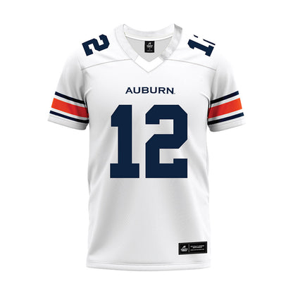 Auburn - NCAA Football : Holden Geriner - White Youth Premium Football Jersey