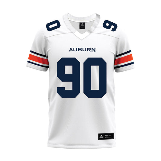 Auburn - NCAA Football : Ian Vachon - White Premium Football Jersey