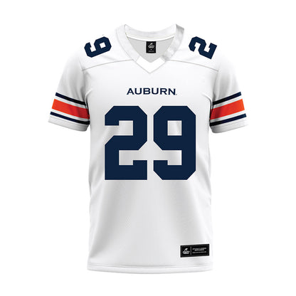 Auburn - NCAA Football : Taye Seymore - White Premium Football Jersey-0