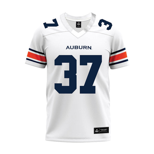 Auburn - NCAA Football : John McGuire - White Premium Football Jersey-0