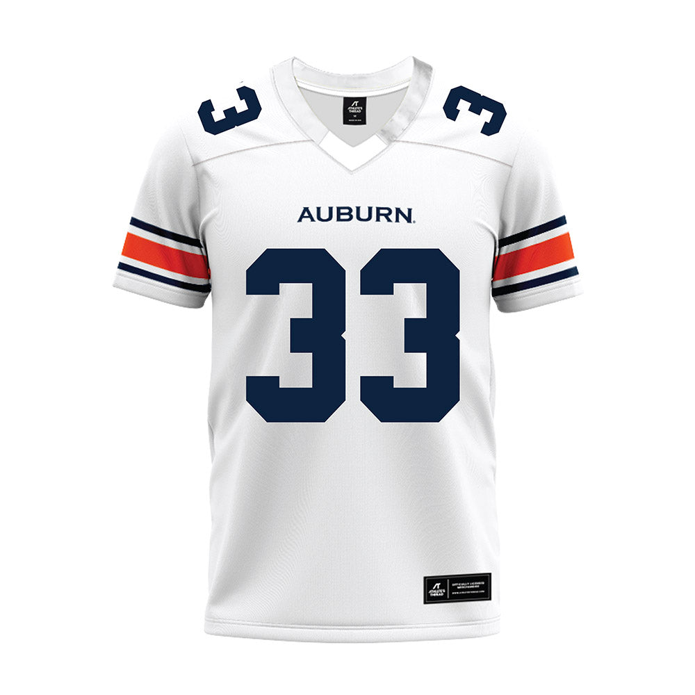 Auburn - NCAA Football : D'Angelo Barber - White Youth Premium Football Jersey