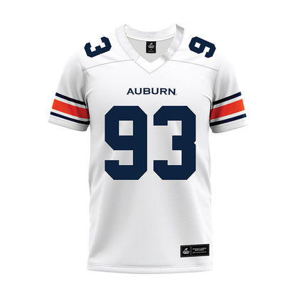 Auburn - NCAA Football : Charley Schwinger - White Youth Premium Football Jersey