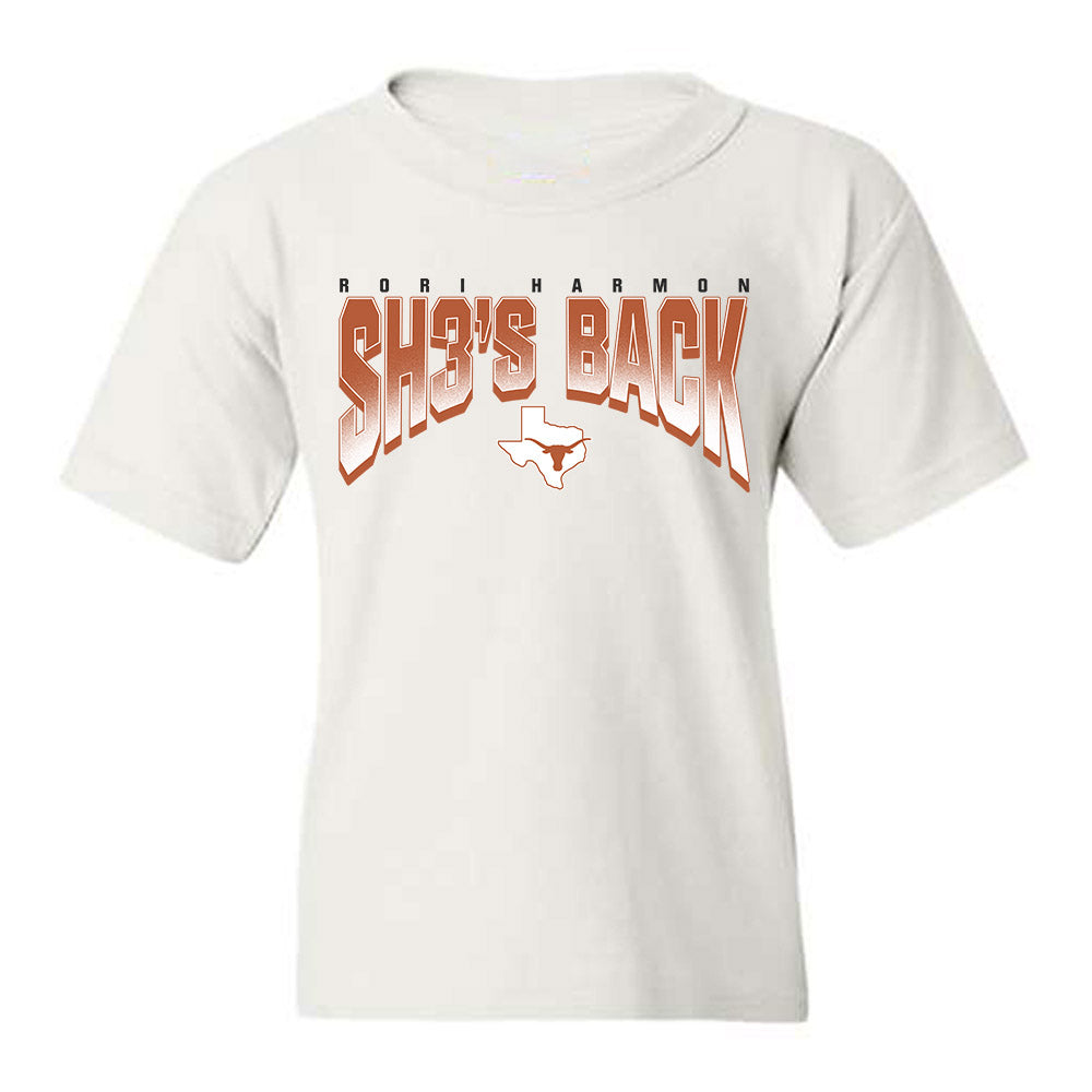 Texas - NCAA Women's Basketball : Rori Harmon - Statement Youth T-Shirt