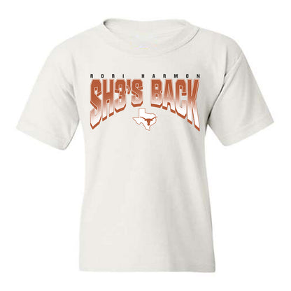 Texas - NCAA Women's Basketball : Rori Harmon - Statement Youth T-Shirt