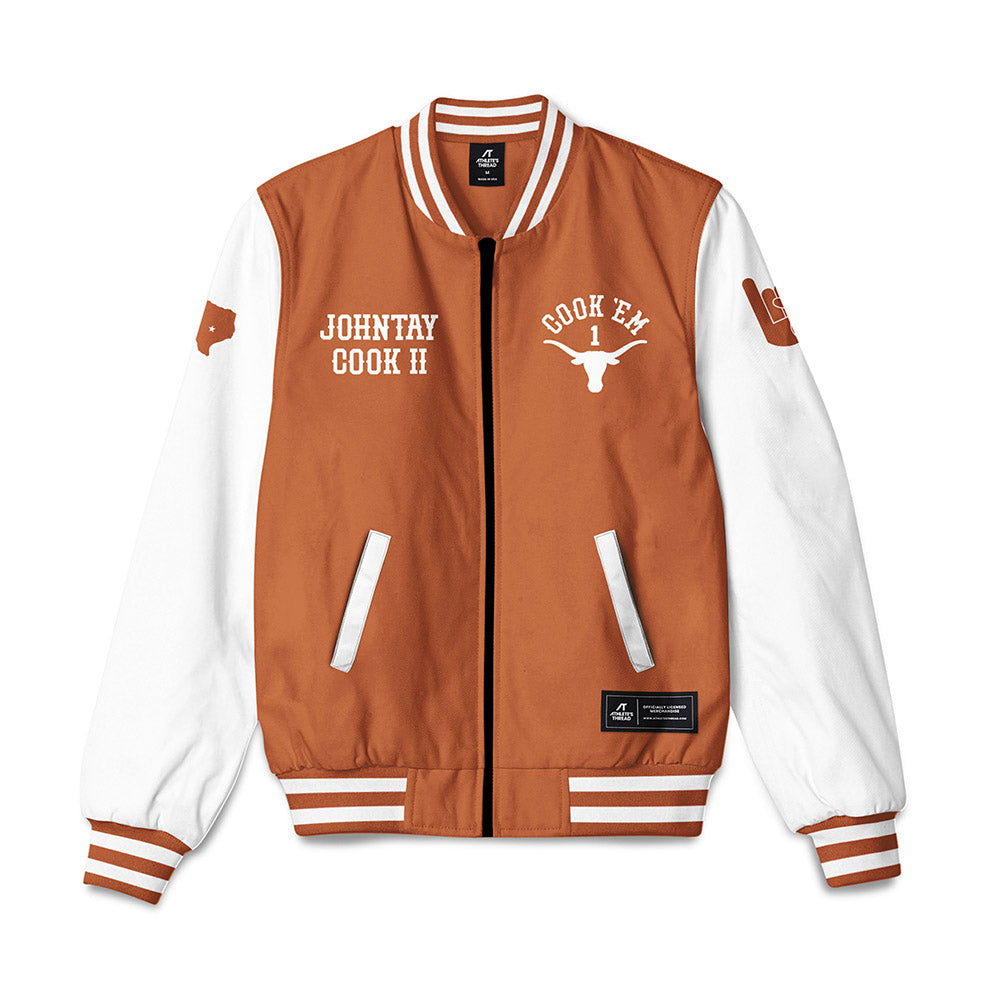 Texas - NCAA Football : Johntay Cook II - Bomber Jacket-0