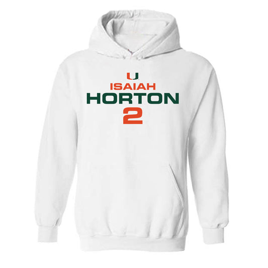 Miami - NCAA Football : Isaiah Horton - Classic Shersey Hooded Sweatshirt