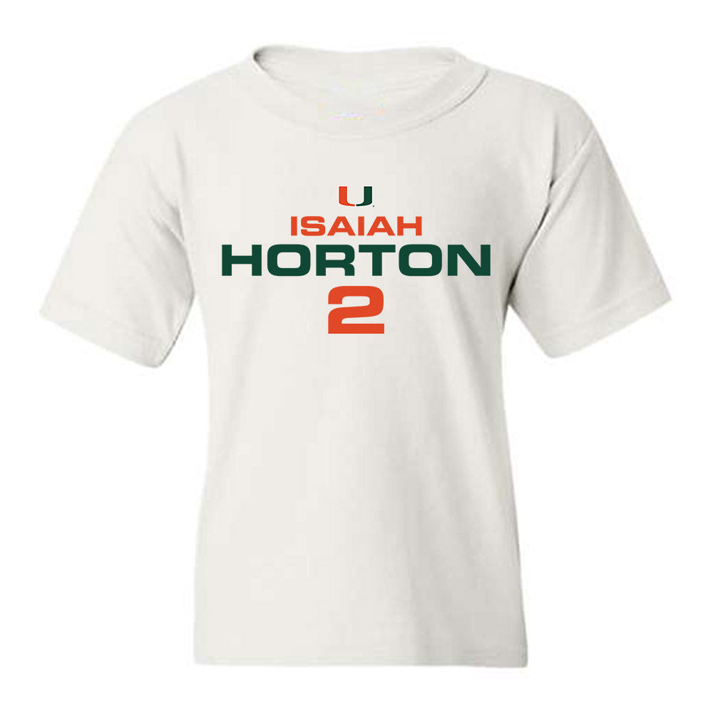 Miami - NCAA Football : Isaiah Horton - Classic Shersey Youth T-Shirt