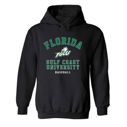 FGCU - NCAA Baseball : Javier Gorostola - Classic Shersey Hooded Sweatshirt-0