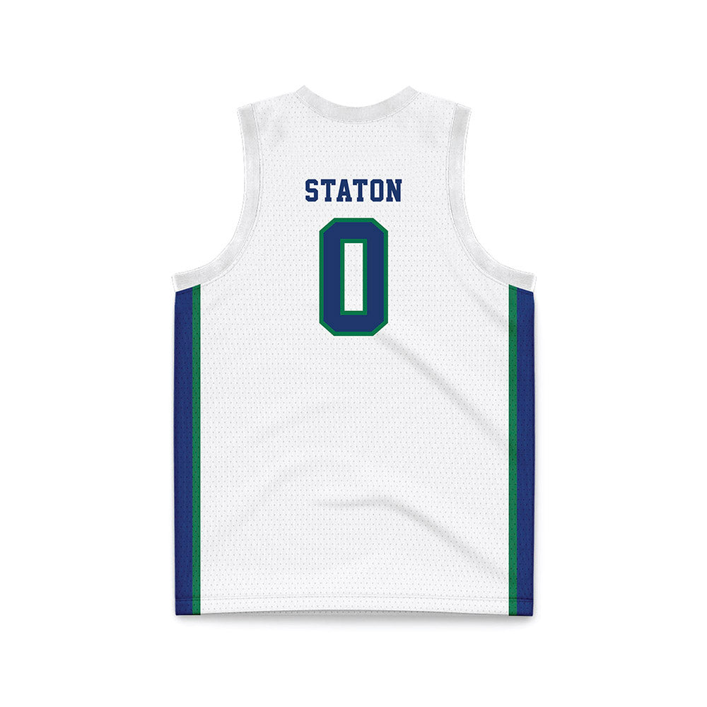 FGCU - NCAA Women's Basketball : Anasia Staton - White Basketball Jersey-1