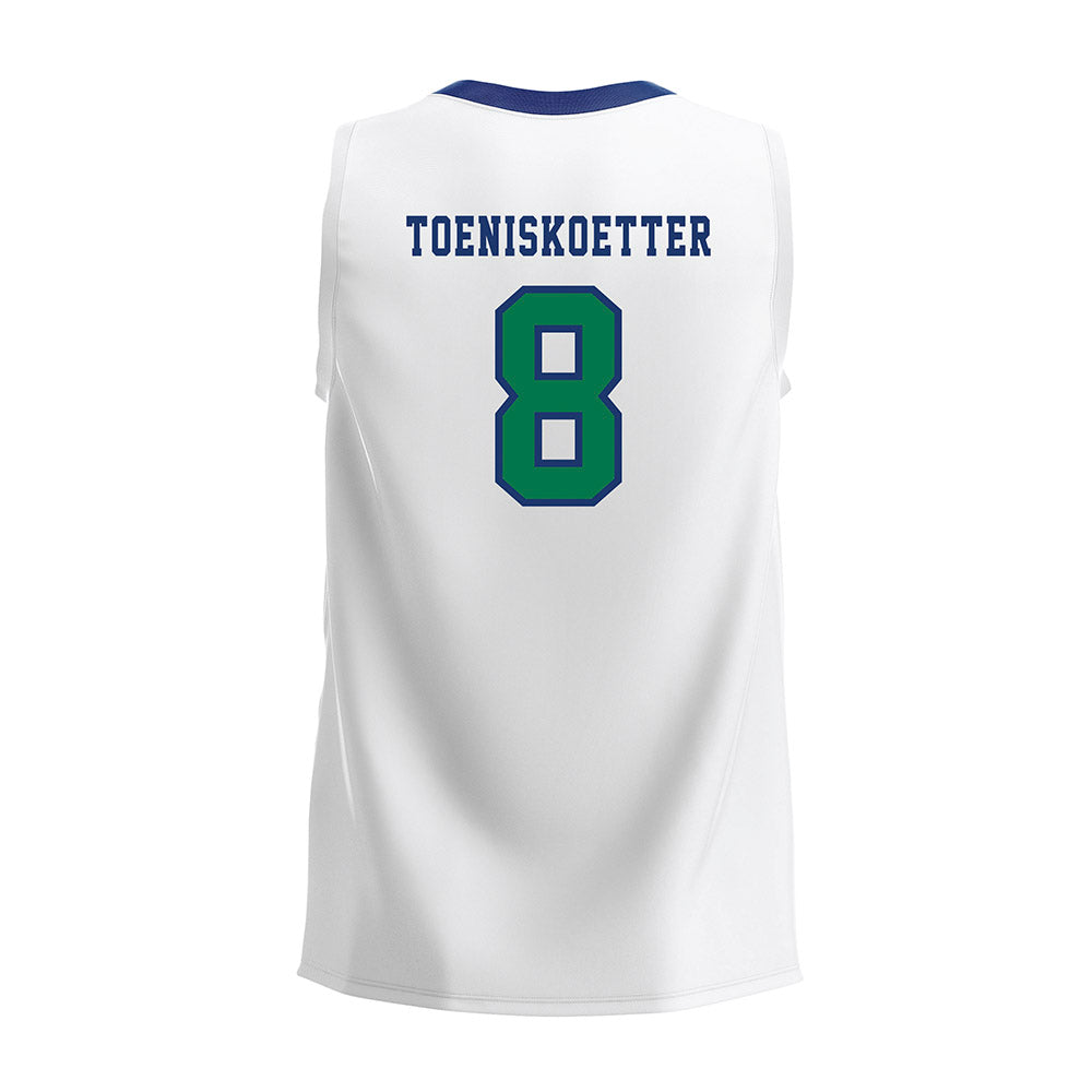 FGCU - NCAA Women's Volleyball : Abigail Toeniskoetter - White Volleyball Jersey-3