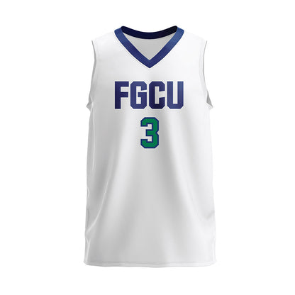 FGCU - NCAA Women's Volleyball : Julija Grubisic Cano - White Volleyball Jersey-1