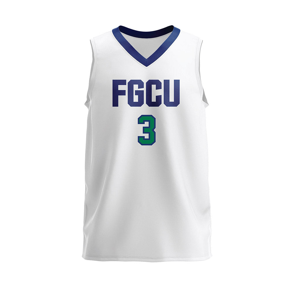 FGCU - NCAA Women's Volleyball : Julija Grubisic Cabo - White Volleyball Jersey-0