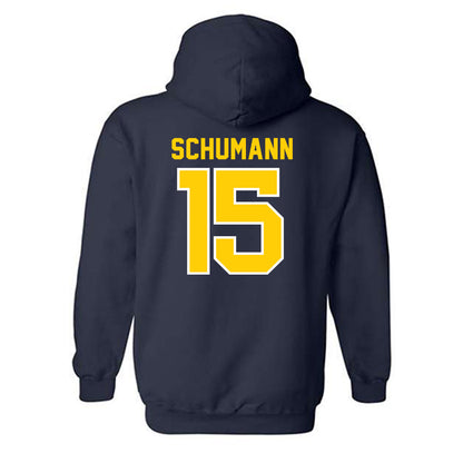 UCO - NCAA Football : Ashton Schumann - Classic Shersey Hooded Sweatshirt-1