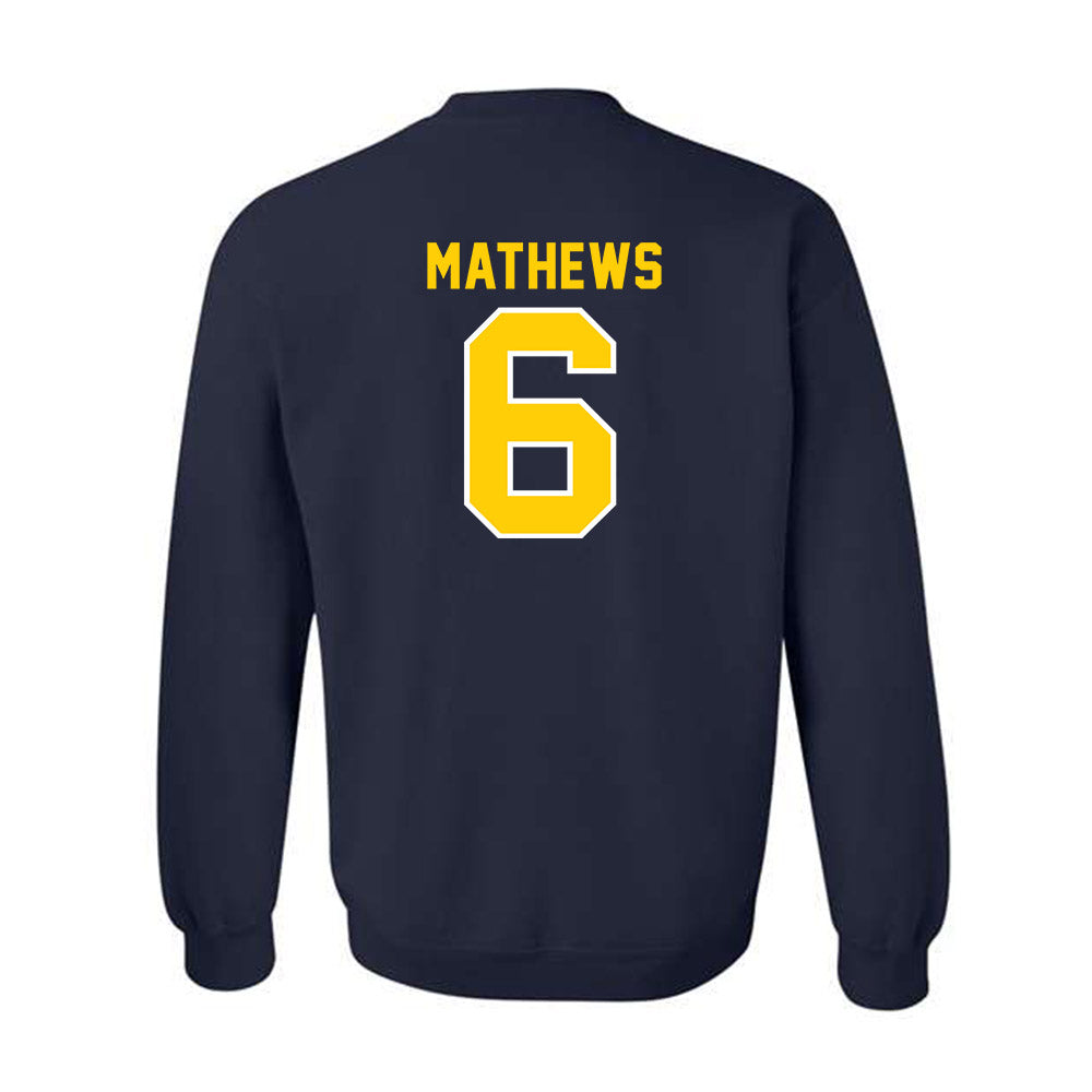UCO - NCAA Football : Dev Mathews - Classic Shersey Crewneck Sweatshirt-1
