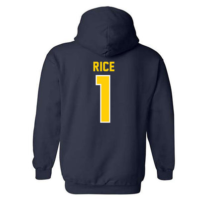 UCO - NCAA Football : Willie Rice - Classic Shersey Hooded Sweatshirt-1