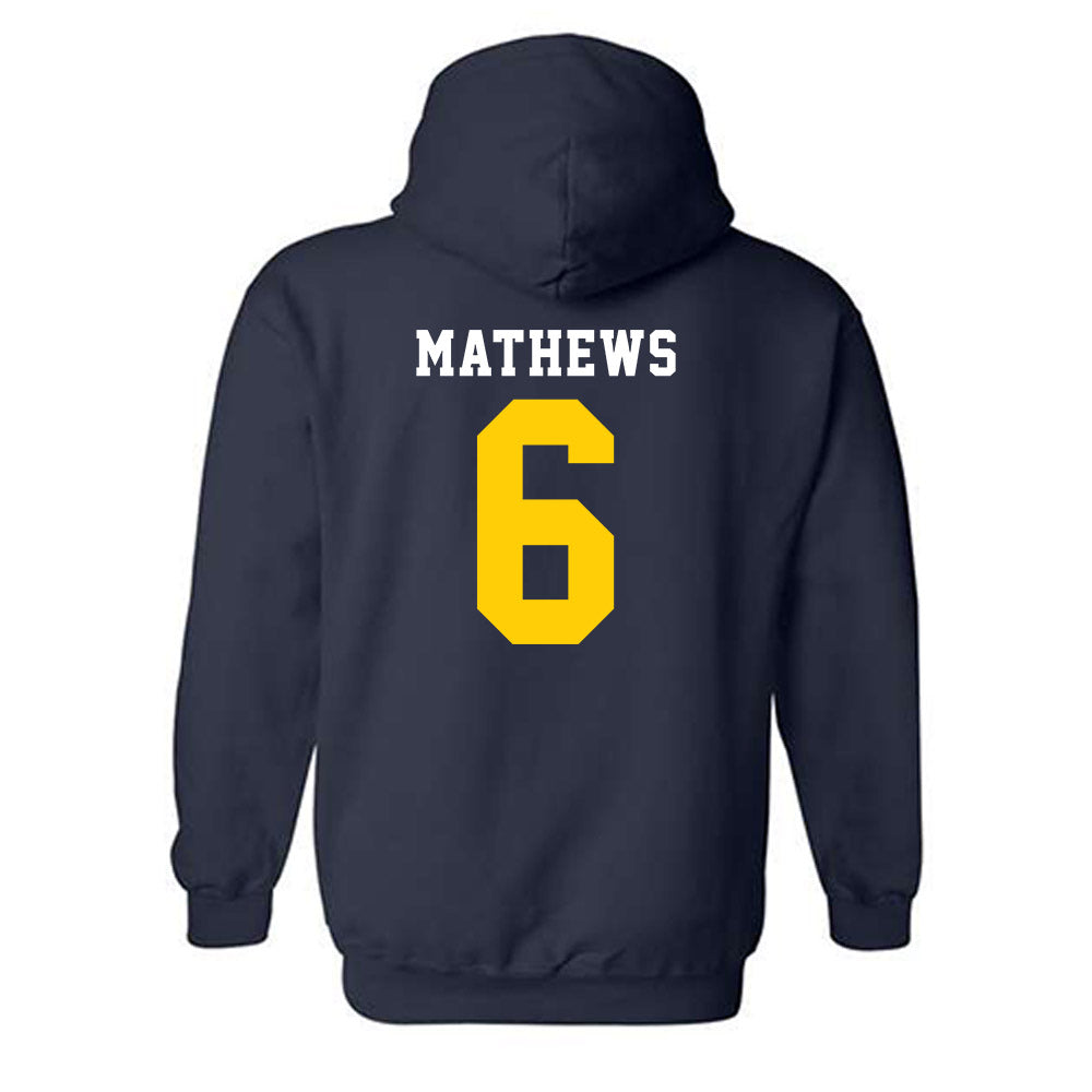 UCO - NCAA Football : Dev Mathews - Classic Shersey Hooded Sweatshirt-1